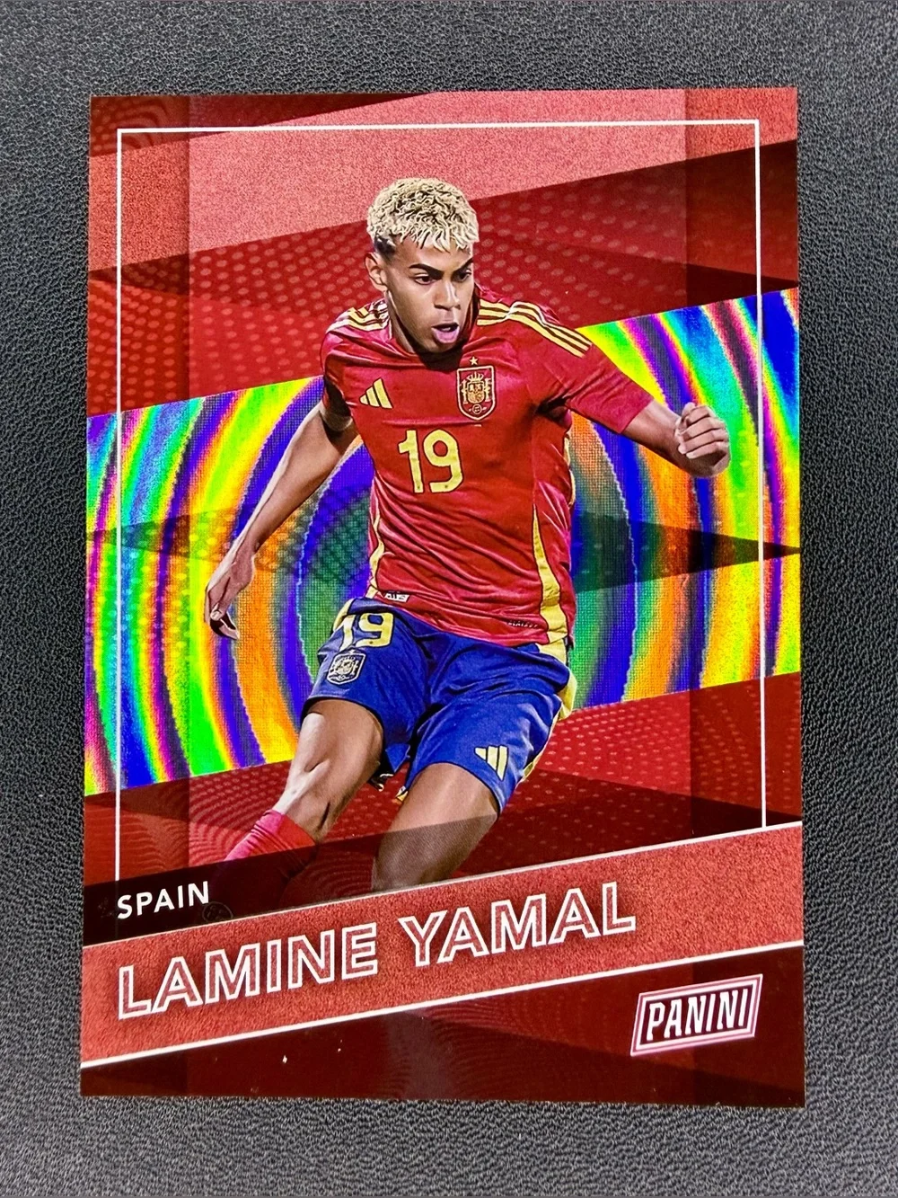 LAMINE YAMAL 2026-27 PANINI THE NATIONAL NSCC SOCCER SWIRL FOIL HOLO #24 SPAIN